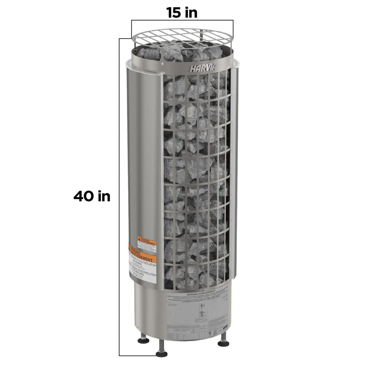 Harvia Cilindro Electric Sauna Heater with Xenio CX45