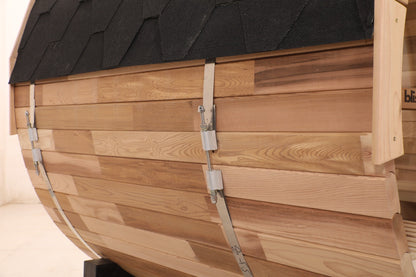 Blisspod Prague Canadian Red Cedar Barrel Steam Sauna Overview 2-4 or 4-6 Persons Available