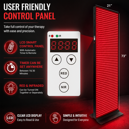 1008 LED, 5040W Dual-Chip, Red Light Therapy Device for Full Body, 6-Wavelengths Infrared LED Panel for Skin, Weight, Pain, Wellness