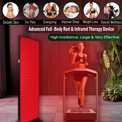 1008 LED, 5040W Dual-Chip, Red Light Therapy Device for Full Body, 6-Wavelengths Infrared LED Panel for Skin, Weight, Pain, Wellness