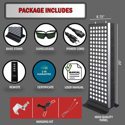 120 LED, 600W Dual-Chip, Red Light Therapy Device for Full Body, 4-Wavelengths Infrared LED Panel for Skin, Weight, Pain, Wellness