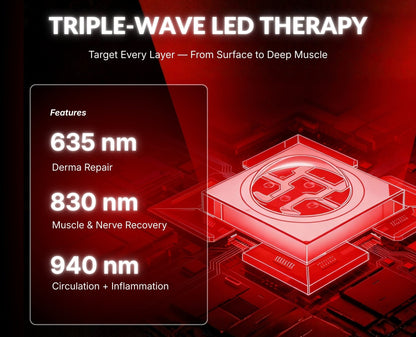 Lumara 3-Wavelength LED Light Therapy Pad