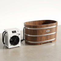 Cold Plunge Tub Built for Home Recovery, 54 Inch Size, 1.3 HP Chiller, Wifi App Control, Ozone Sanitation — Studio Shot