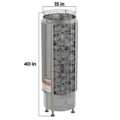 Harvia Cilindro Electric Sauna Heater with Xenio CX45