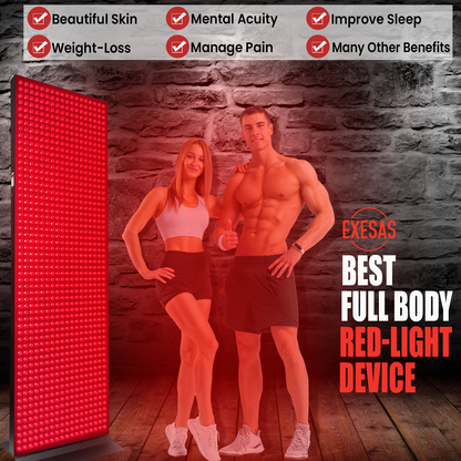 1008 LED, 5040W Dual-Chip, Red Light Therapy Device for Full Body, 6-Wavelengths Infrared LED Panel for Skin, Weight, Pain, Wellness