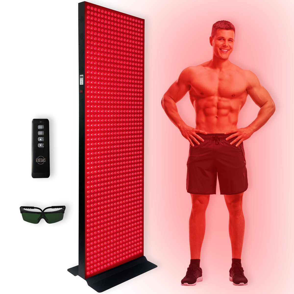 1008 LED, 5040W Dual-Chip, Red Light Therapy Device for Full Body, 6-Wavelengths Infrared LED Panel for Skin, Weight, Pain, Wellness