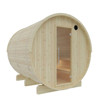 Tampere Finnish Barrel Sauna with WiFi Heater - Finnish Sauna Builders