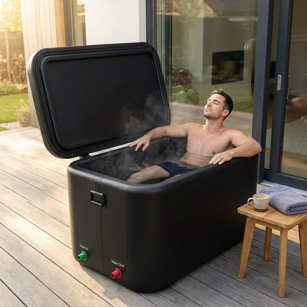 Cold Plunge Tub Built for Recovery Therapy, 216 Gallon Capacity, Insulated Lid