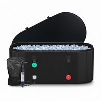 Cold Plunge Tub Built for Recovery Therapy, 216 Gallon Capacity, Insulated Lid