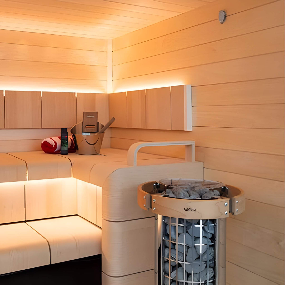 Harvia Cilindro Electric Sauna Heater with Xenio CX45