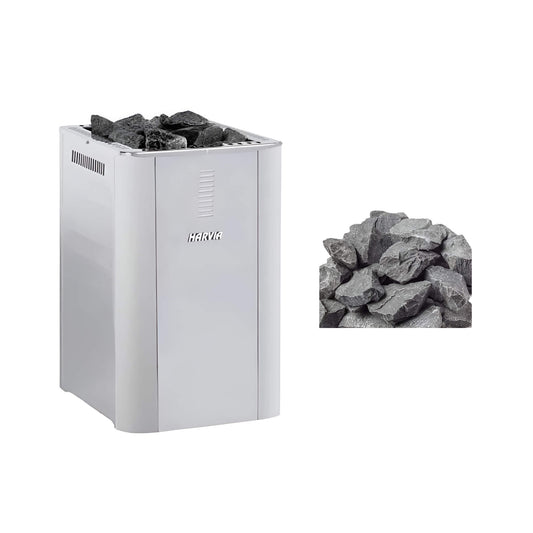 Harvia Duo Series Stainless Steel Wood Sauna Stove With Sauna Stones [WK200SLUX/WK360SLUX]