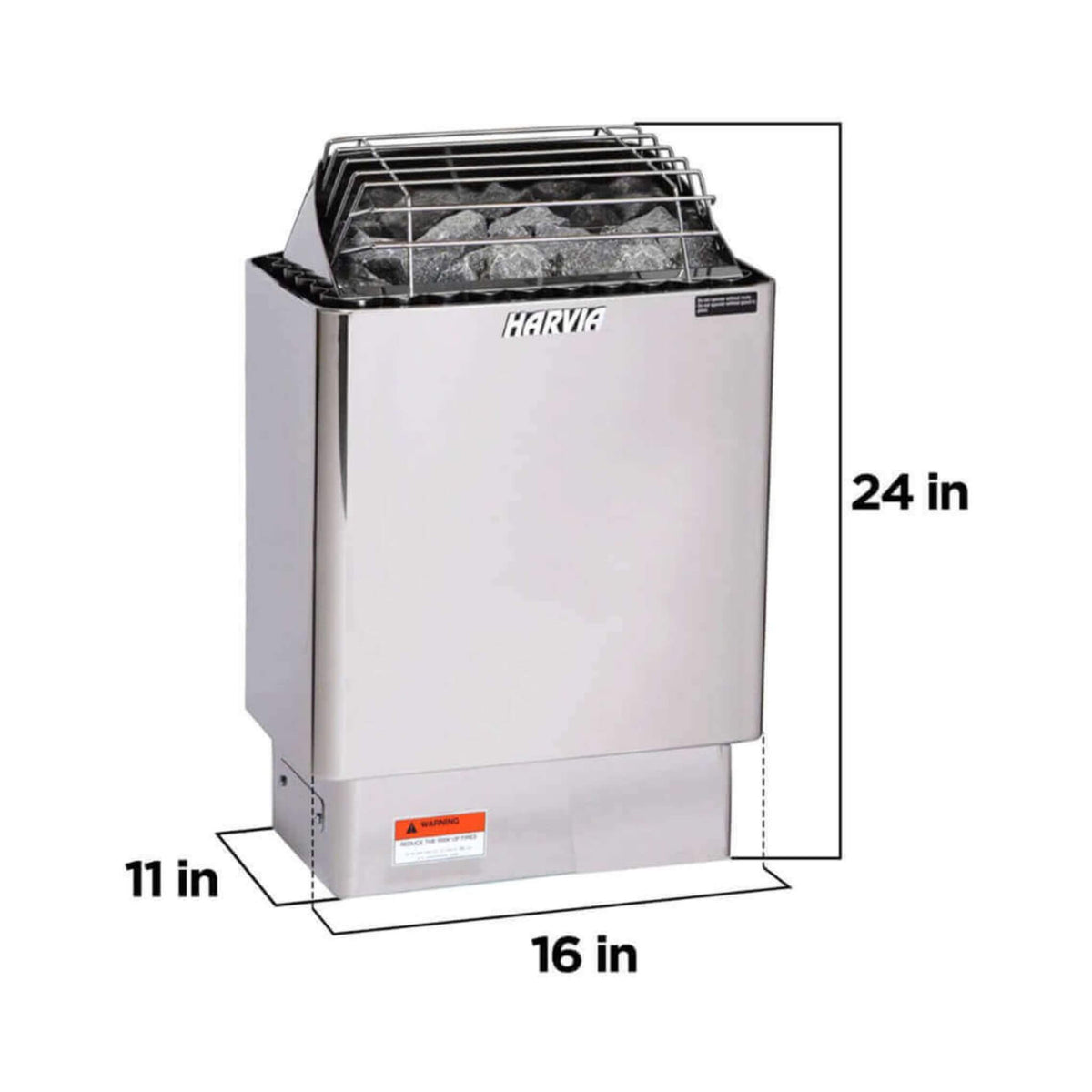 Harvia KIP80W 8kW Electric Sauna Heater with Xenio WiFi Control