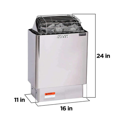 Harvia KIP80W 8kW Electric Sauna Heater with Xenio WiFi Control