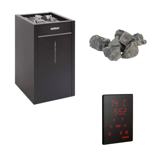 Harvia Virta UL Certified ElectricSauna Heater With Digital Xenio Control Panel And WiFi Remote Control [HL60/80/90/110E]