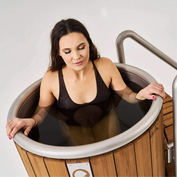 IceBarrel Thermowood And Fiberglass Cold Plunge Immersion Tub