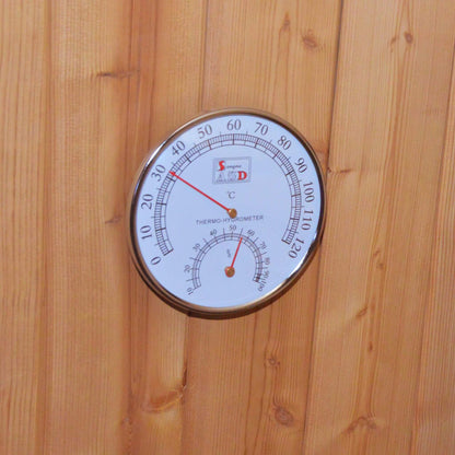 Ignite Large Premium American White Oak Outdoor Wooden Barrel Sauna With 4.5KW Sauna Heater (SAK45968)