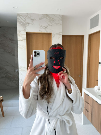 LED Light Therapy Mask with Red, Near-Infrared, Blue &amp; Orange Light
