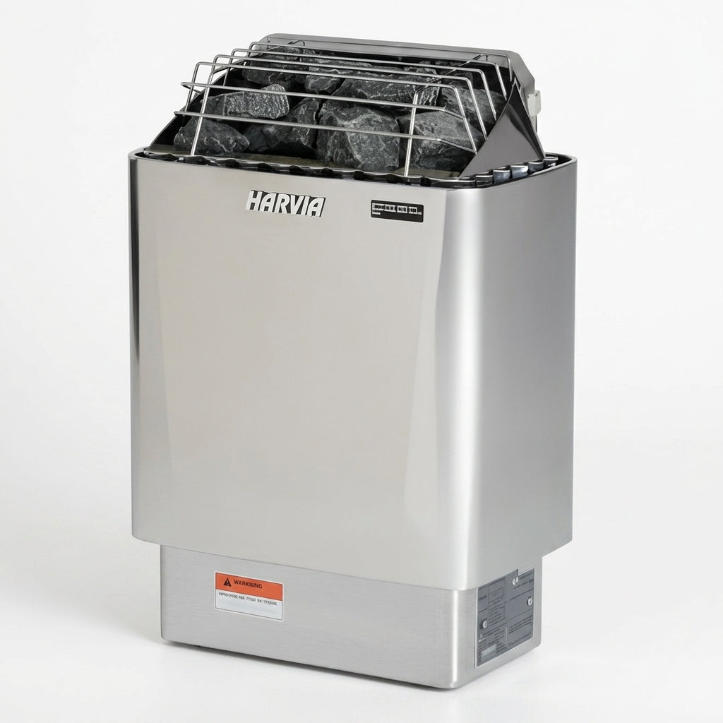 Harvia KIP45W JH45W2401 Kip Series 4.5kW Stainless Steel Sauna Heater at 240V 1PH Stainless Steel