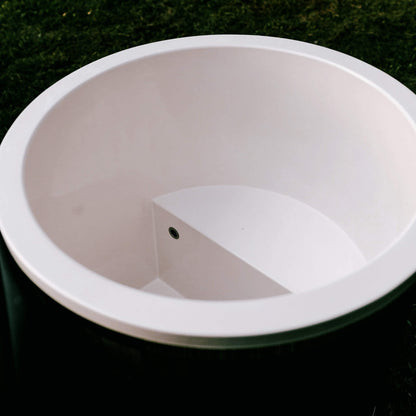 1-Person Cold Plunge Tub with ThermoWood® & Fiberglass Interior