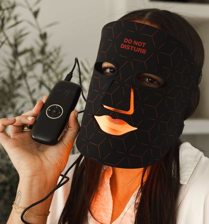 LED Light Therapy Mask with Red, Near-Infrared, Blue &amp; Orange Light