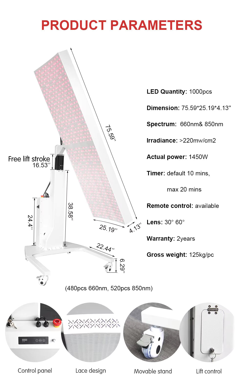 Professional 360° Multi-Spectrum Red Light Therapy System