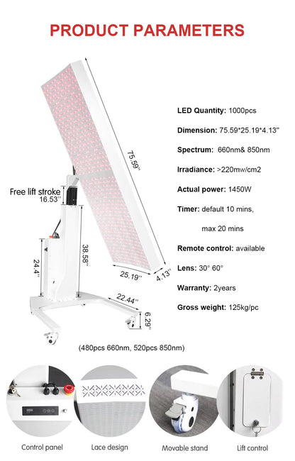 Professional 360° Multi-Spectrum Red Light Therapy System