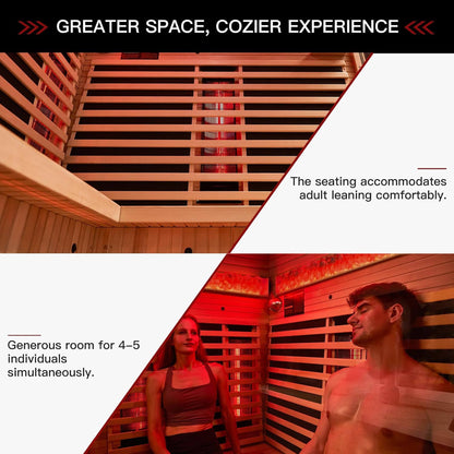 Ember 4-Person Full-Spectrum Infrared Sauna With Himalayan Salt Panels [Made-To-Order] (SAK80537)