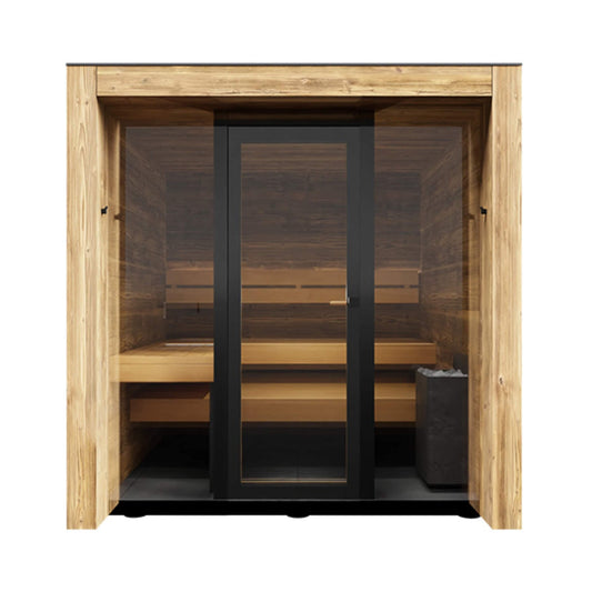 ThermaSol Fortis Fully-Assembled 4-Person Outdoor Sauna Cabin [Made-To-Order] [14-FORTIS] (