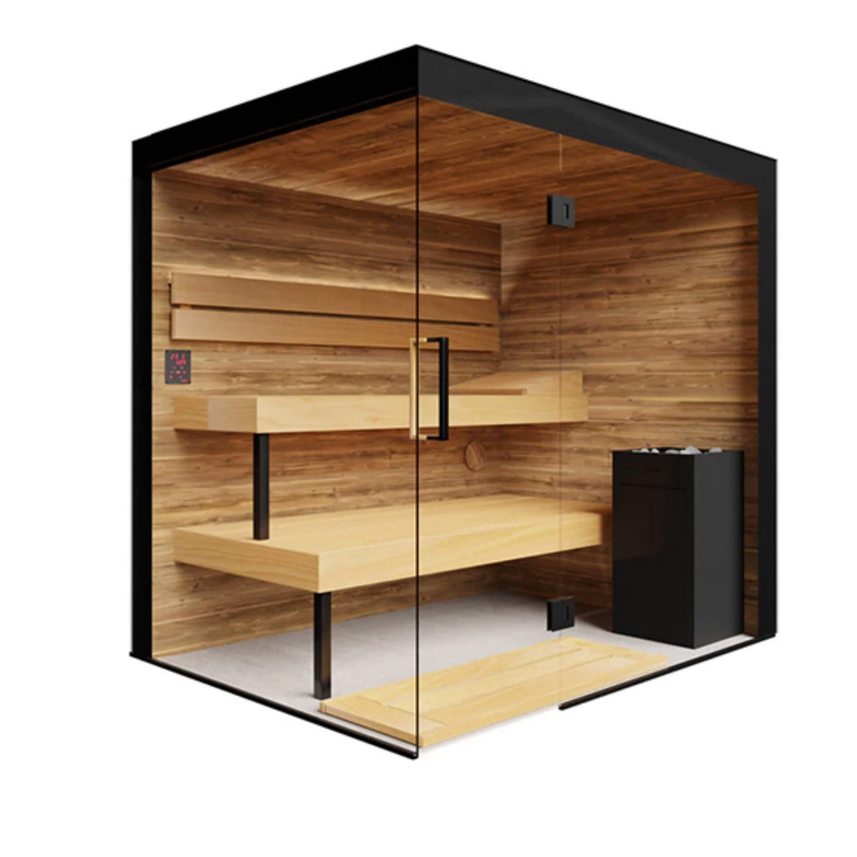 ThermaSol Lumaria 2-5 Person Indoor Glass Sauna Cabin [14-LUMARIA] (SAK84962)