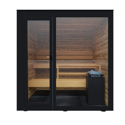 ThermaSol Spectra 4-Person Fully-Assembled Outdoor Sauna Cabin [Made-To-Order] [14-SPECTRA] (SAK46921)