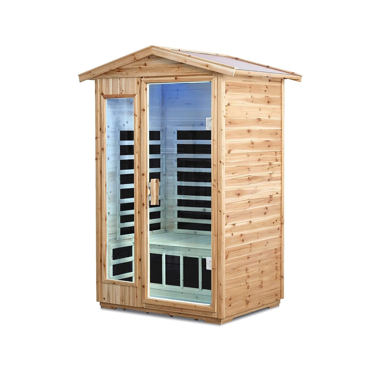Vexa 2-Person Outdoor Infrared Sauna With Bluetooth Audio And LED Lighting (SAK28694)