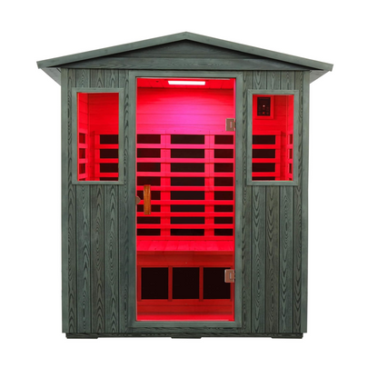 Nivea 3-Person Full-Spectrum Low EMF Carbonized Composite Infrared Sauna Room With Bluetooth Speakers (SAK85120)