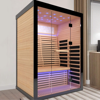 Vapor Luxury 2-Person Canadian Hemlock Wood Far Infrared Home Sauna (SAK56874)