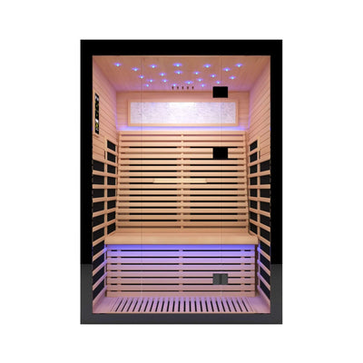 Vapor Luxury 2-Person Canadian Hemlock Wood Far Infrared Home Sauna (SAK56874)
