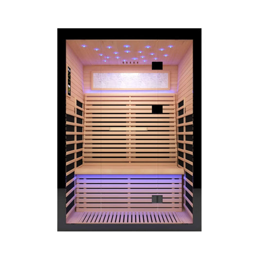 Vapor Luxury 2-Person Canadian Hemlock Wood Far Infrared Home Sauna (SAK56874)