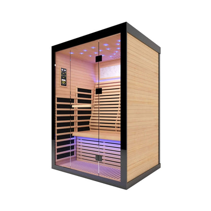 Vapor Luxury 2-Person Canadian Hemlock Wood Far Infrared Home Sauna (SAK56874)