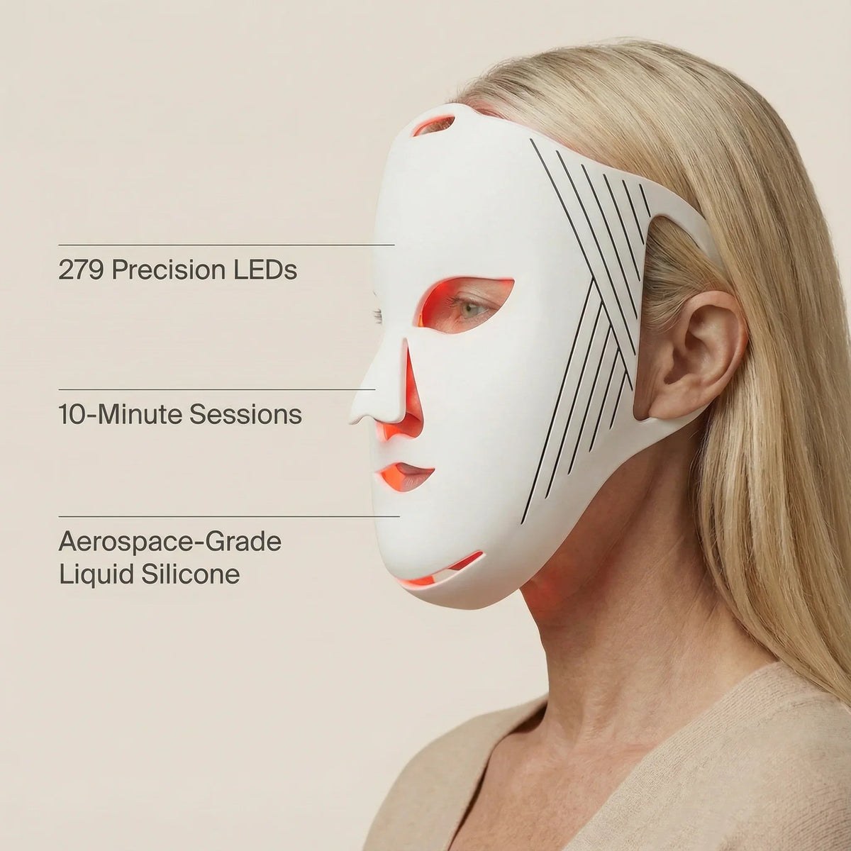 FDA 510(k) Cleared LED & Laser Light Therapy Face Mask